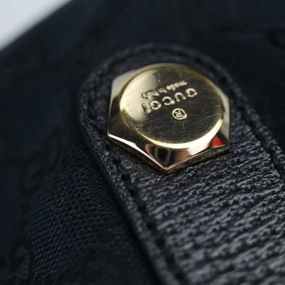 GUCCI Gucci handbag 152457 GG canvas leather black mini Boston - Picture 7 of 9